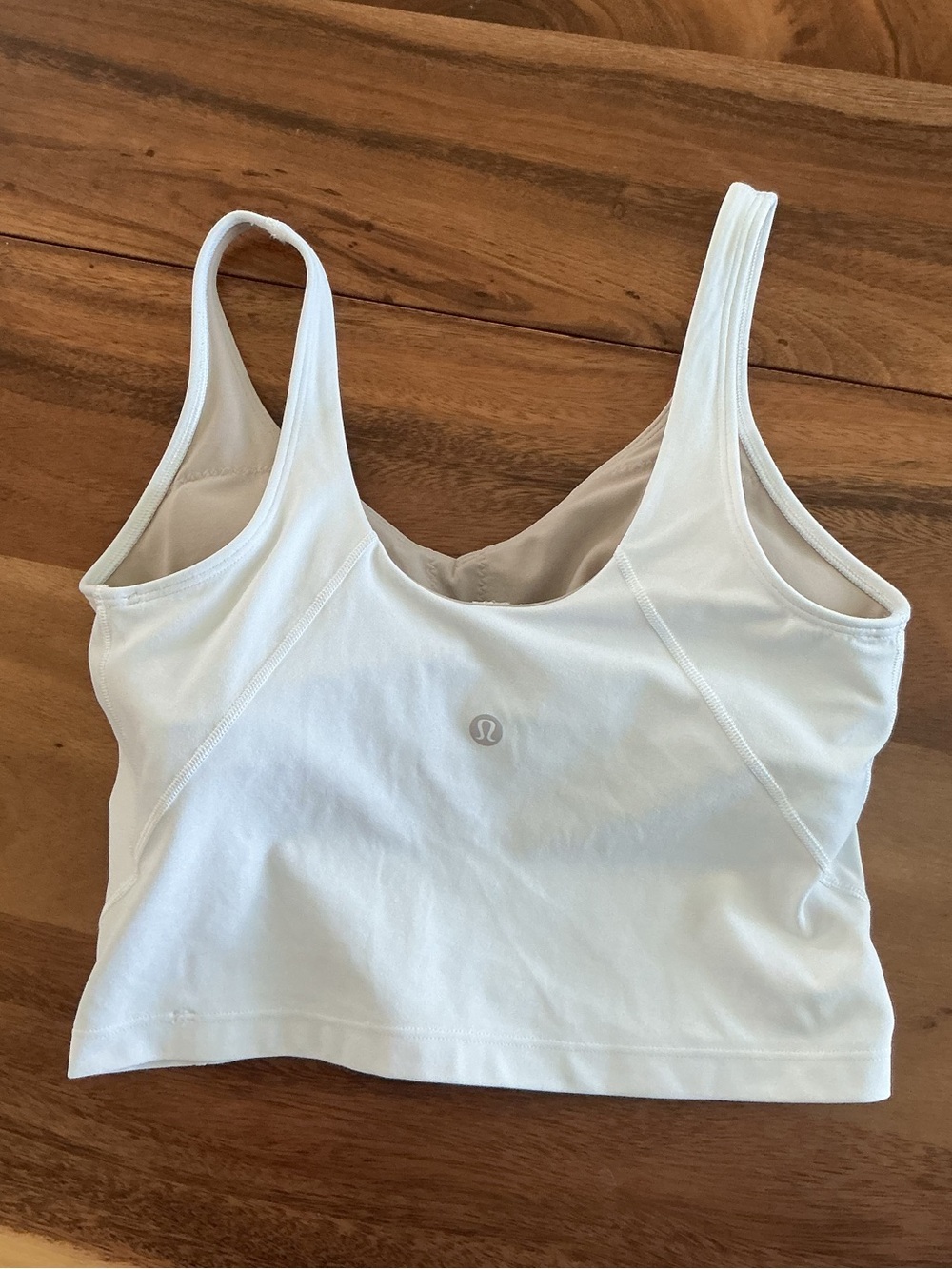 Lululemon Cropped White Align Tank Size 6 - Picture 2 of 3
